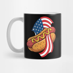 4th of July Hot Dog Mug